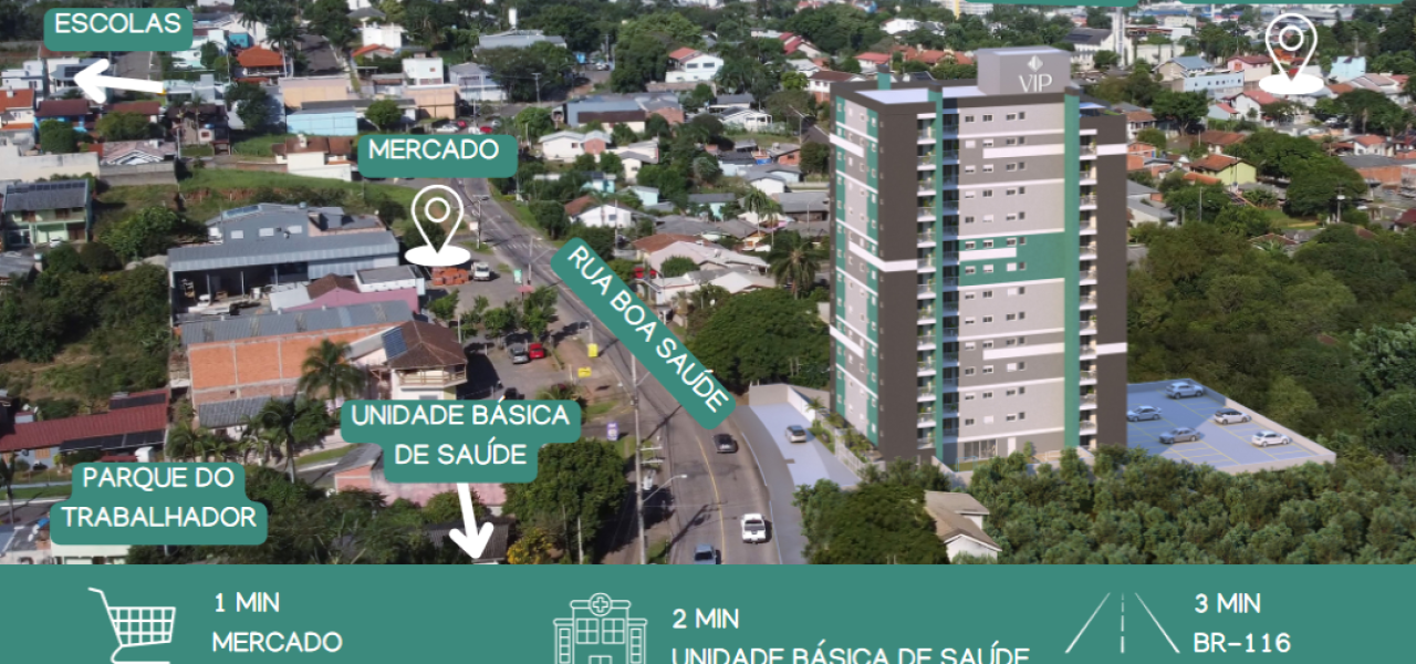 Apartamento na Planta em Novo Hamburgo – 2 dormitórios bairro Primavera